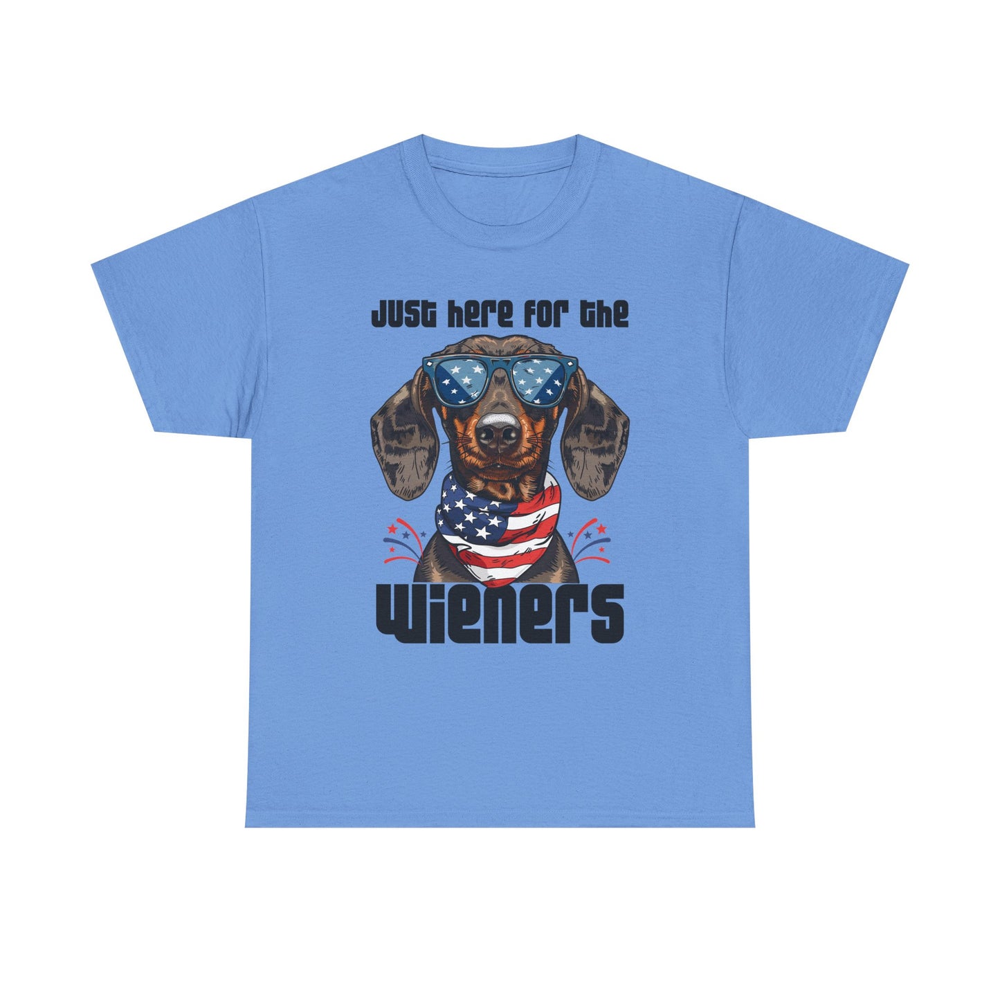 Just Here for the Wieners Fourth of July Tee