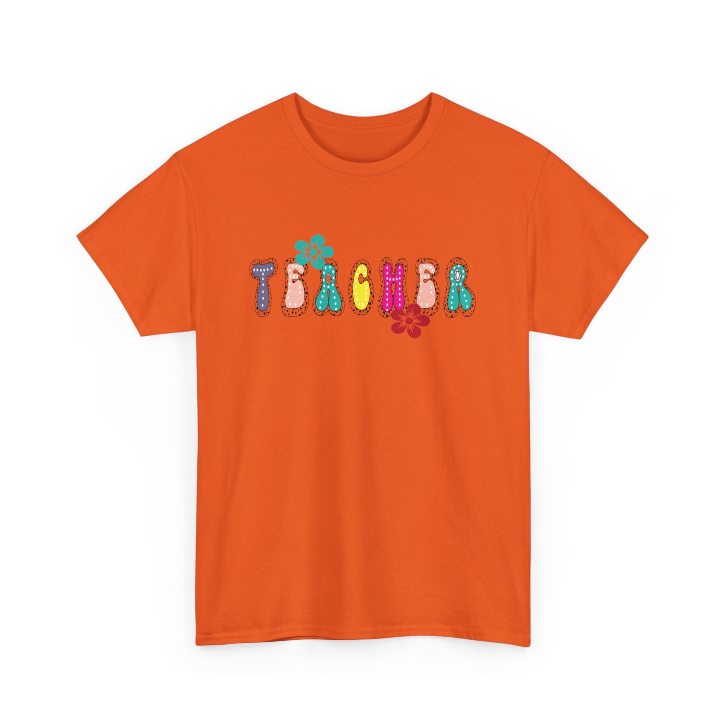 Colorful Teacher Appreciation Unisex Heavy Cotton Tee, Gifts for Teachers, Back to School, Classroom Fun, Educational Apparel, Floral [...]
