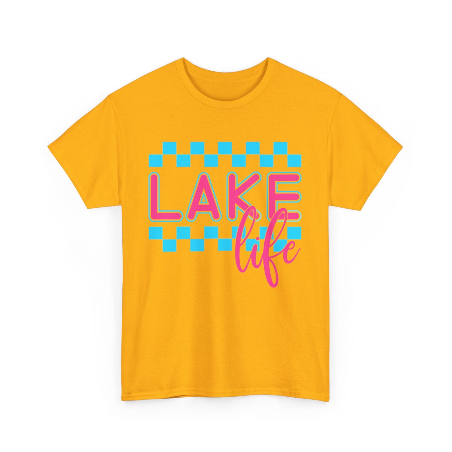 Lake Life Unisex Heavy Cotton Tee, Summer Shirt, Lake Vacation Tee, Gift for Lake Lovers, Casual Daywear, Outdoor Adventure Top