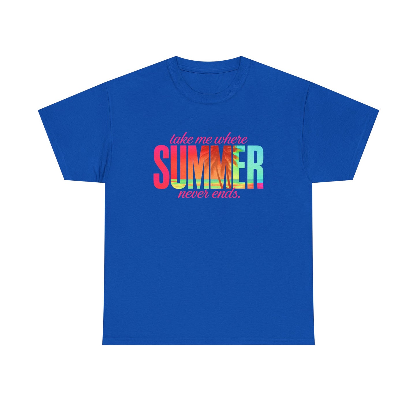 Summer Vibes Unisex Heavy Cotton Tee, Beachwear, Vacation Shirt, Gift for Summer Lovers, Casual Summer Tee, Outdoor Activities Wear