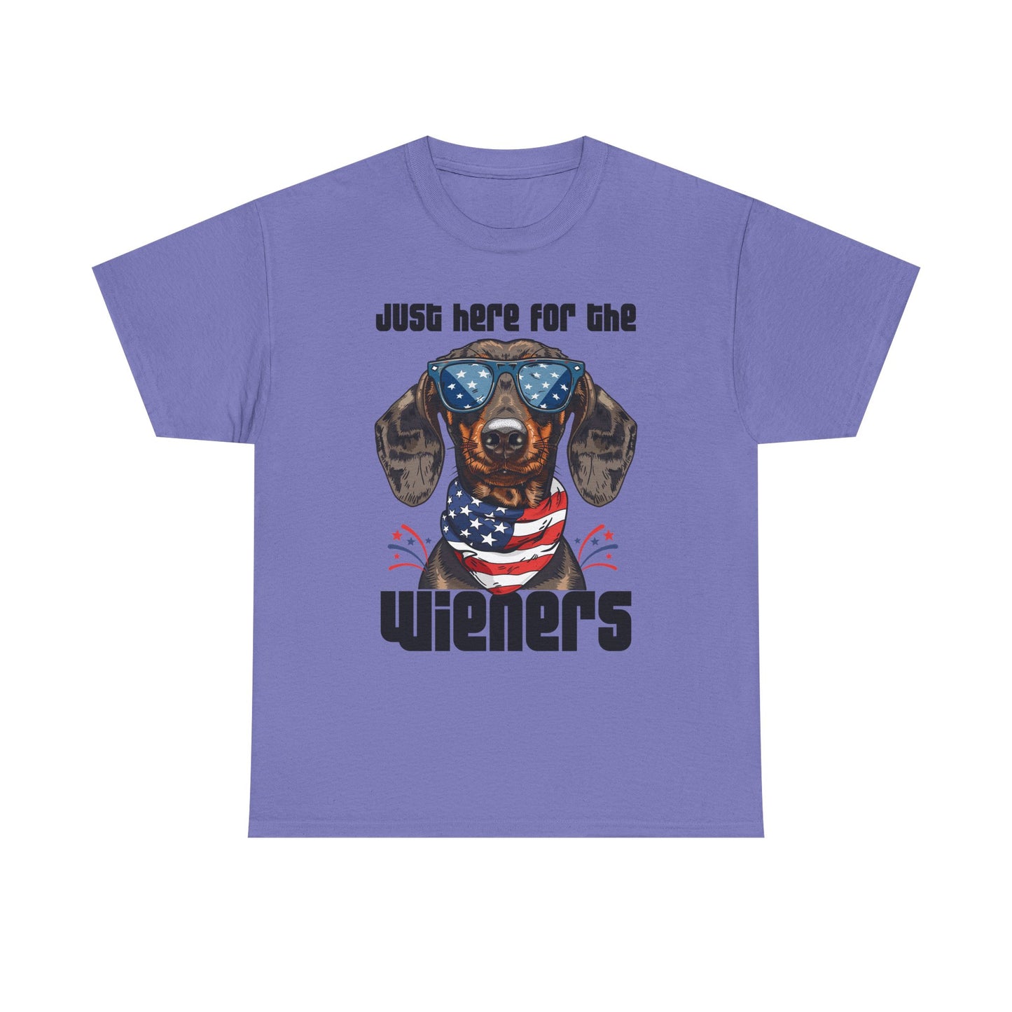 Just Here for the Wieners Fourth of July Tee