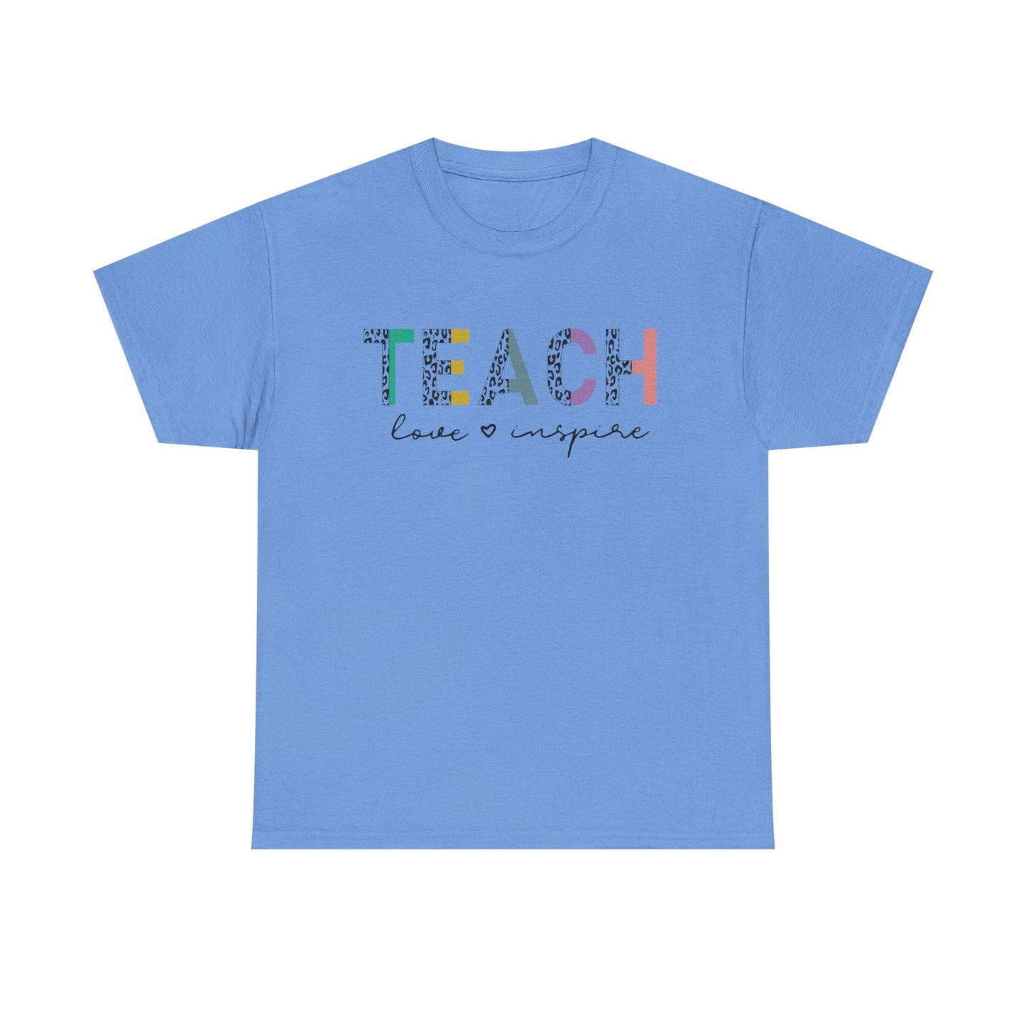 Cheeta Print Unisex Tee - Teach Love and Inspire Shirt
