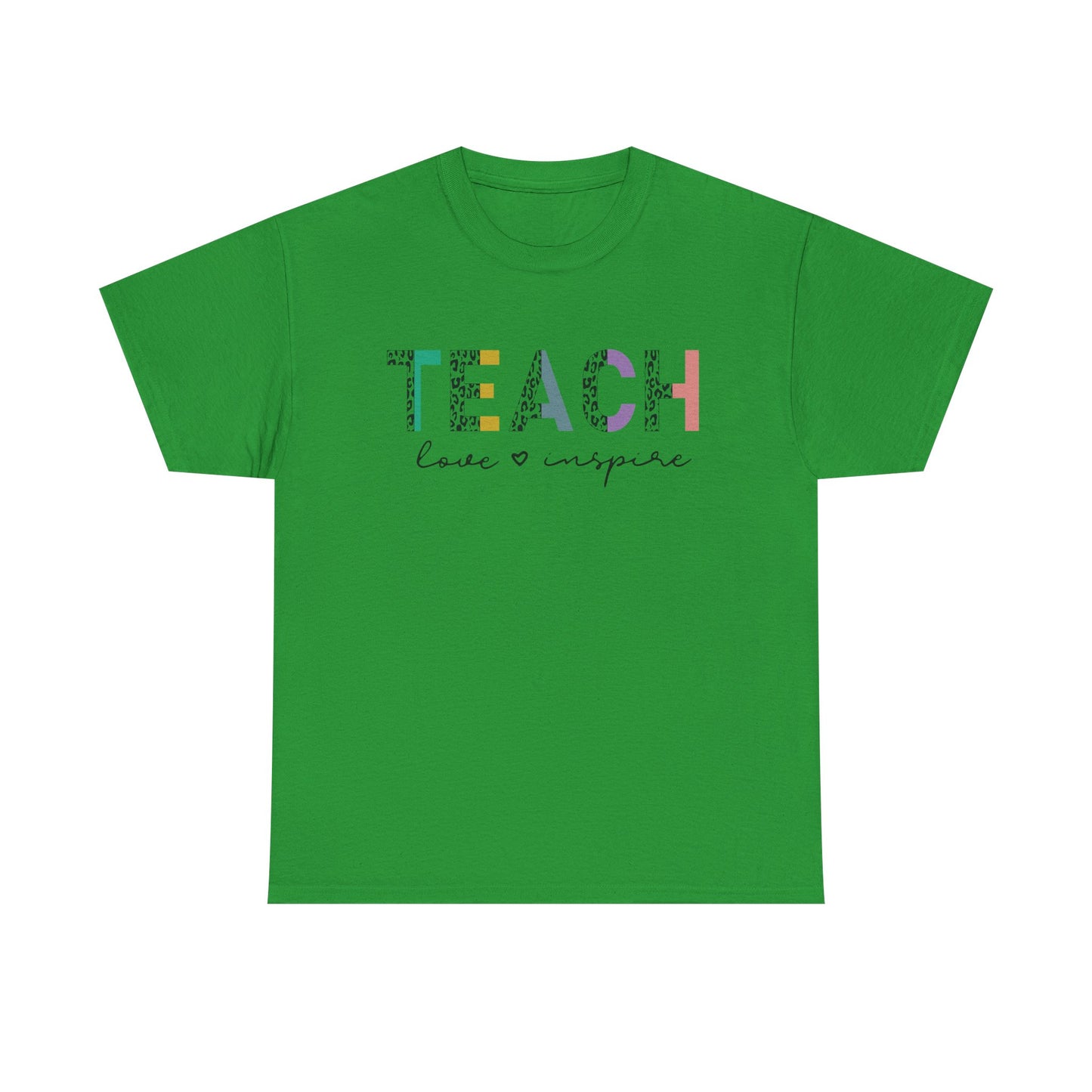 Cheeta Print Unisex Tee - Teach Love and Inspire Shirt