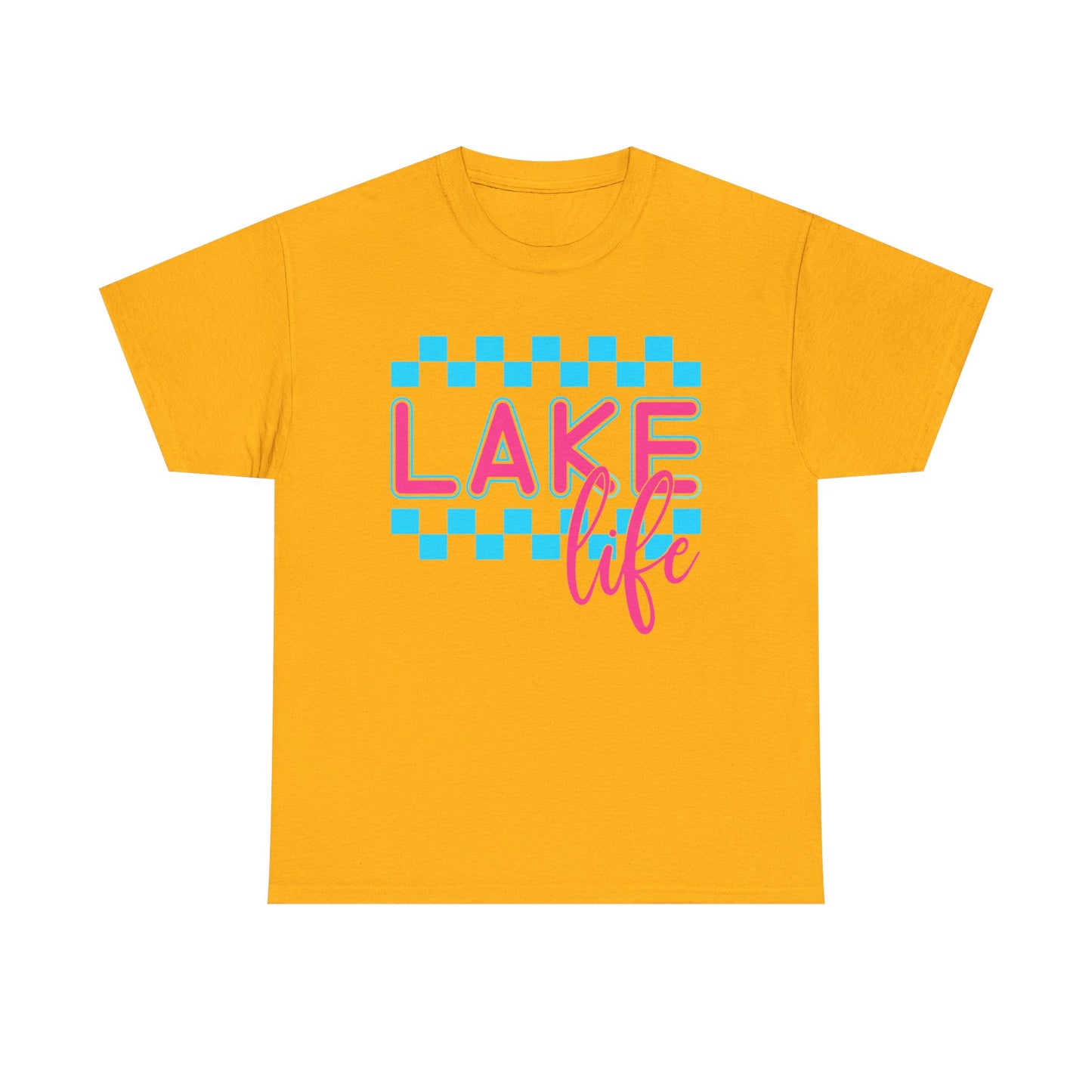 Lake Life Unisex Heavy Cotton Tee, Summer Shirt, Lake Vacation Tee, Gift for Lake Lovers, Casual Daywear, Outdoor Adventure Top