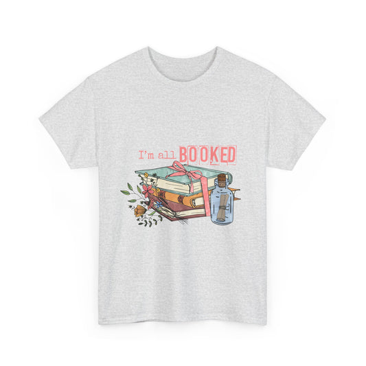 Book Lover's Unisex Heavy Cotton Tee, Literary Gift, Reading Shirt, Funny Tee, Cozy Outfit, Bookworm Apparel