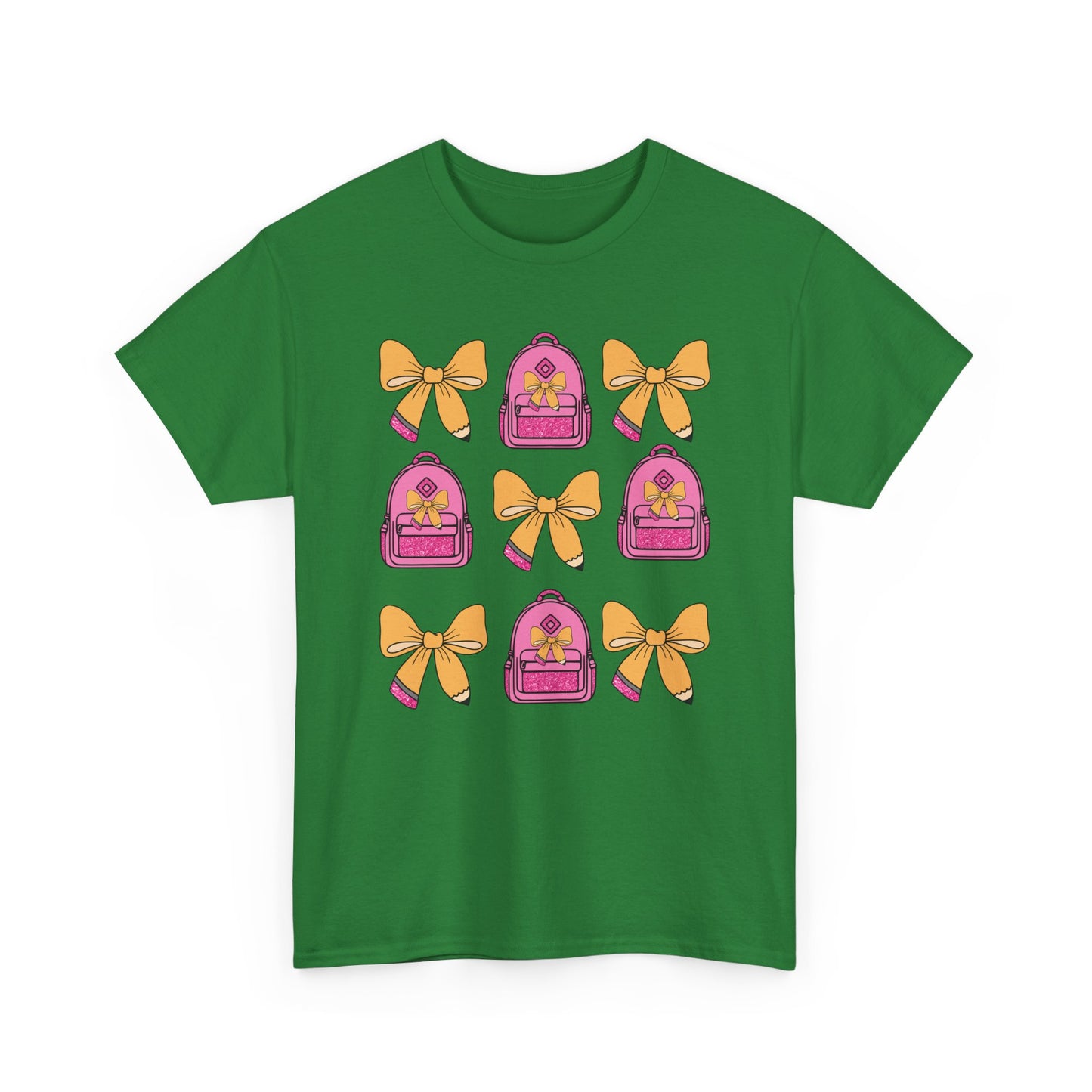 Cute Bow and Backpack Tee - Fun, Comfortable Unisex T-Shirt, Perfect for School Days, Gifts for Kids, Back to School, Casual Wear, [...]
