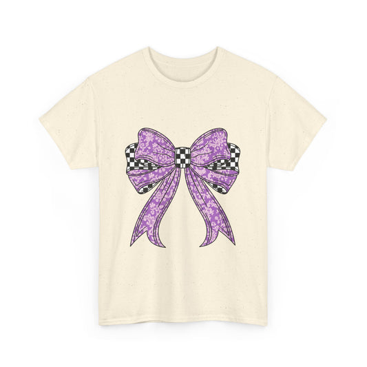 Purple Bow  Tee