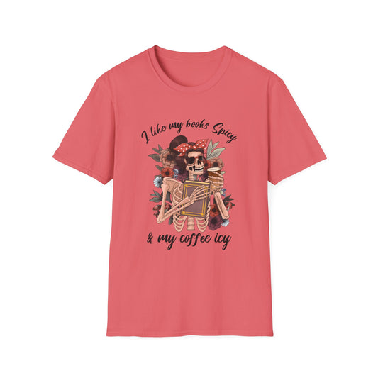 Book Lover's Unisex T-Shirt, Perfect for Coffee Lovers, Gift for Readers, Literary Apparel, Halloween Tee, Cozy Bookish Style