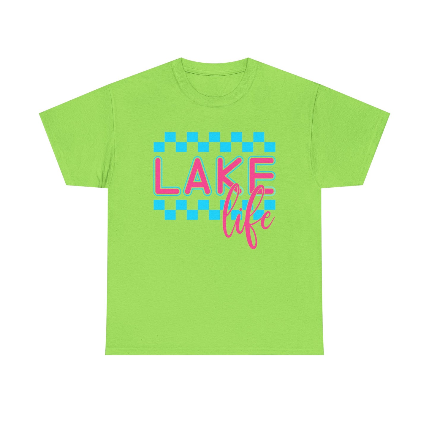Lake Life Unisex Heavy Cotton Tee, Summer Shirt, Lake Vacation Tee, Gift for Lake Lovers, Casual Daywear, Outdoor Adventure Top