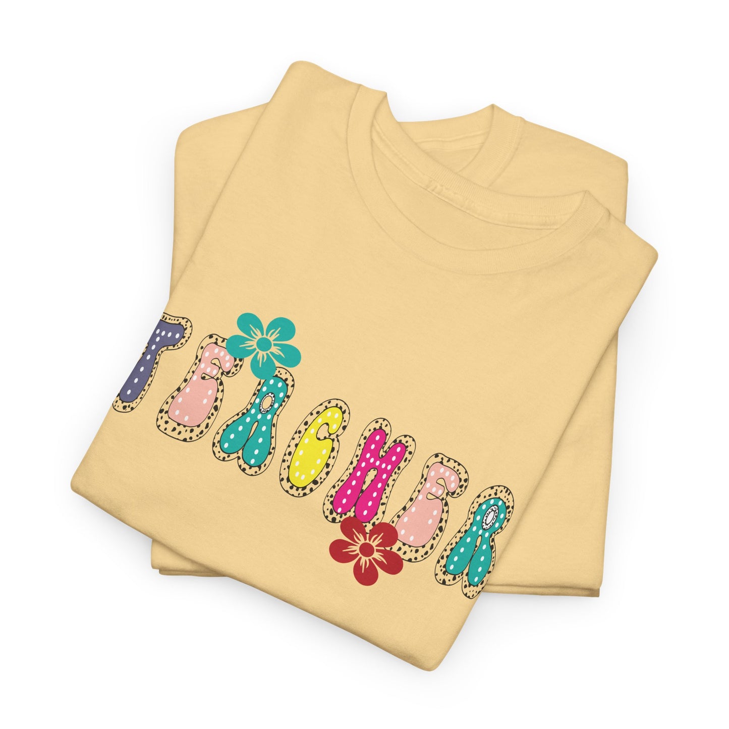 Colorful Teacher Appreciation Unisex Heavy Cotton Tee, Gifts for Teachers, Back to School, Classroom Fun, Educational Apparel, Floral [...]