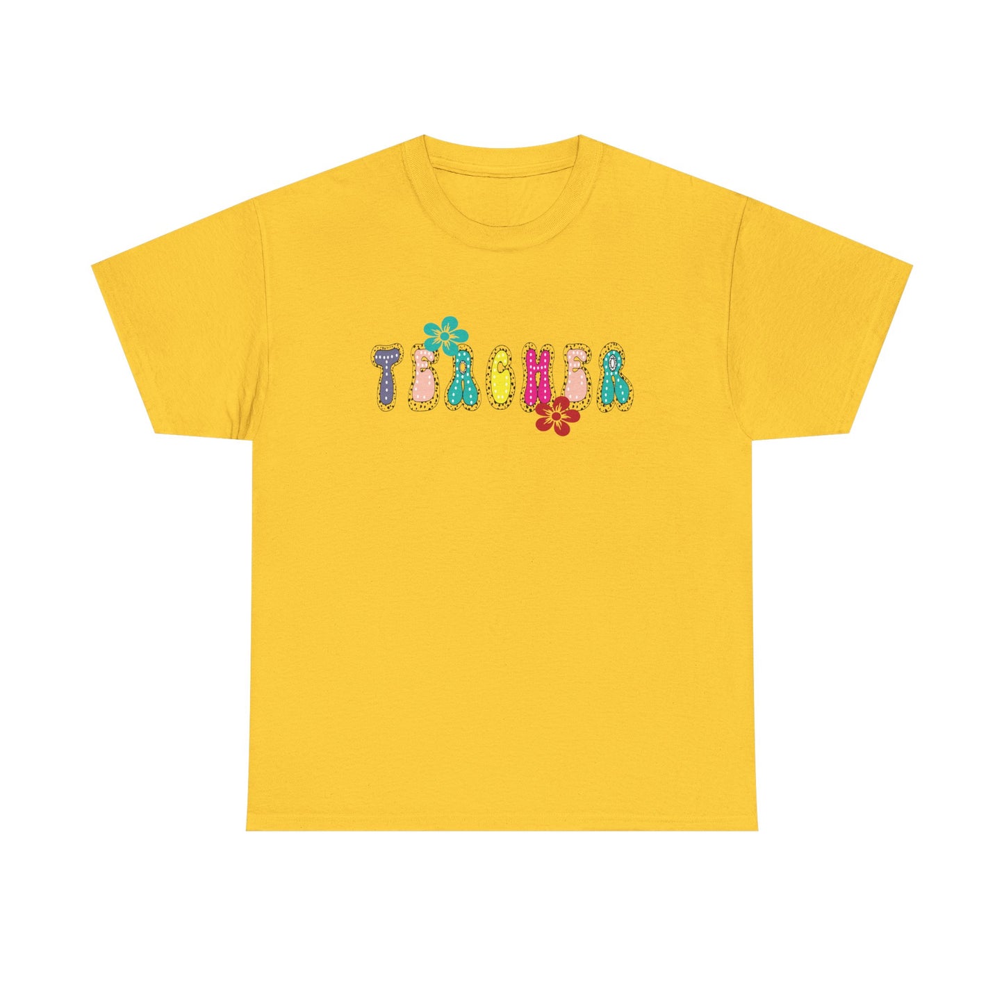 Colorful Teacher Appreciation Unisex Heavy Cotton Tee, Gifts for Teachers, Back to School, Classroom Fun, Educational Apparel, Floral [...]