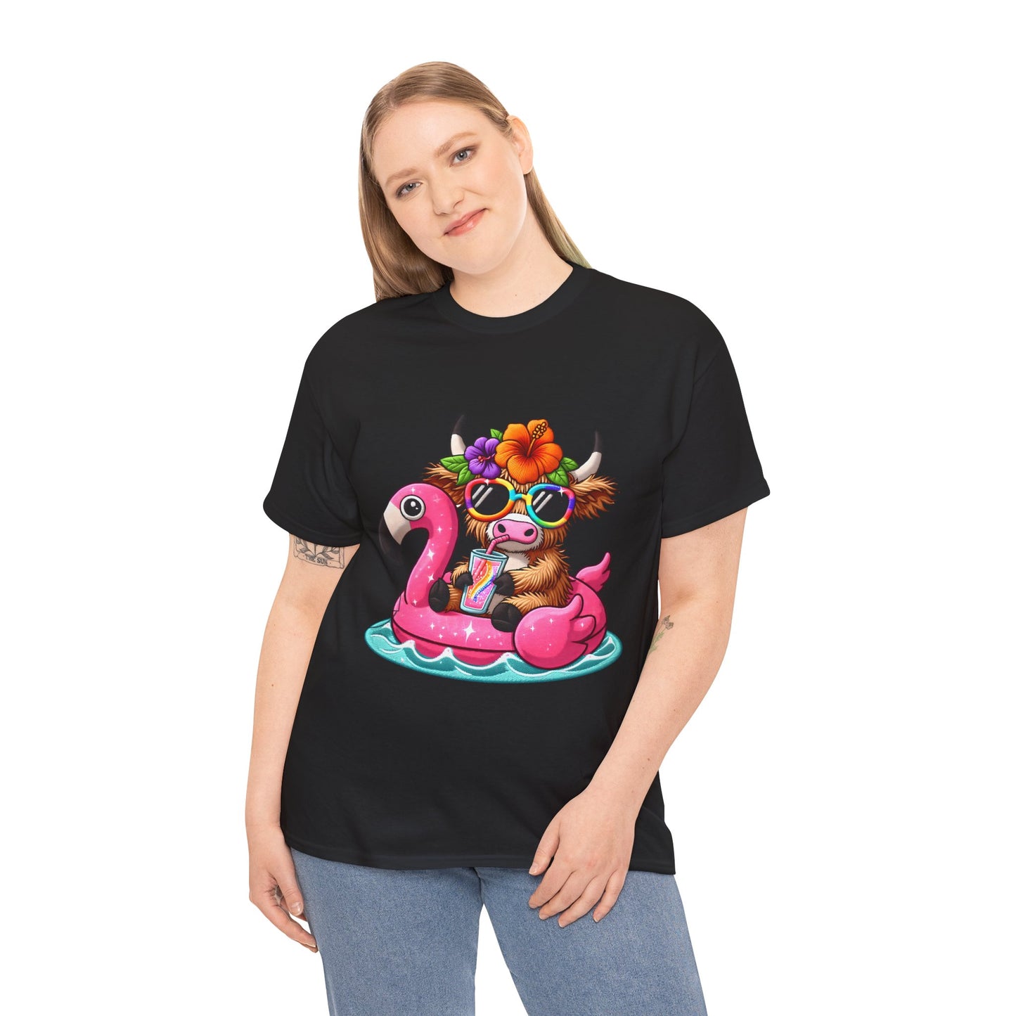 Summer Vibes Cow Tee