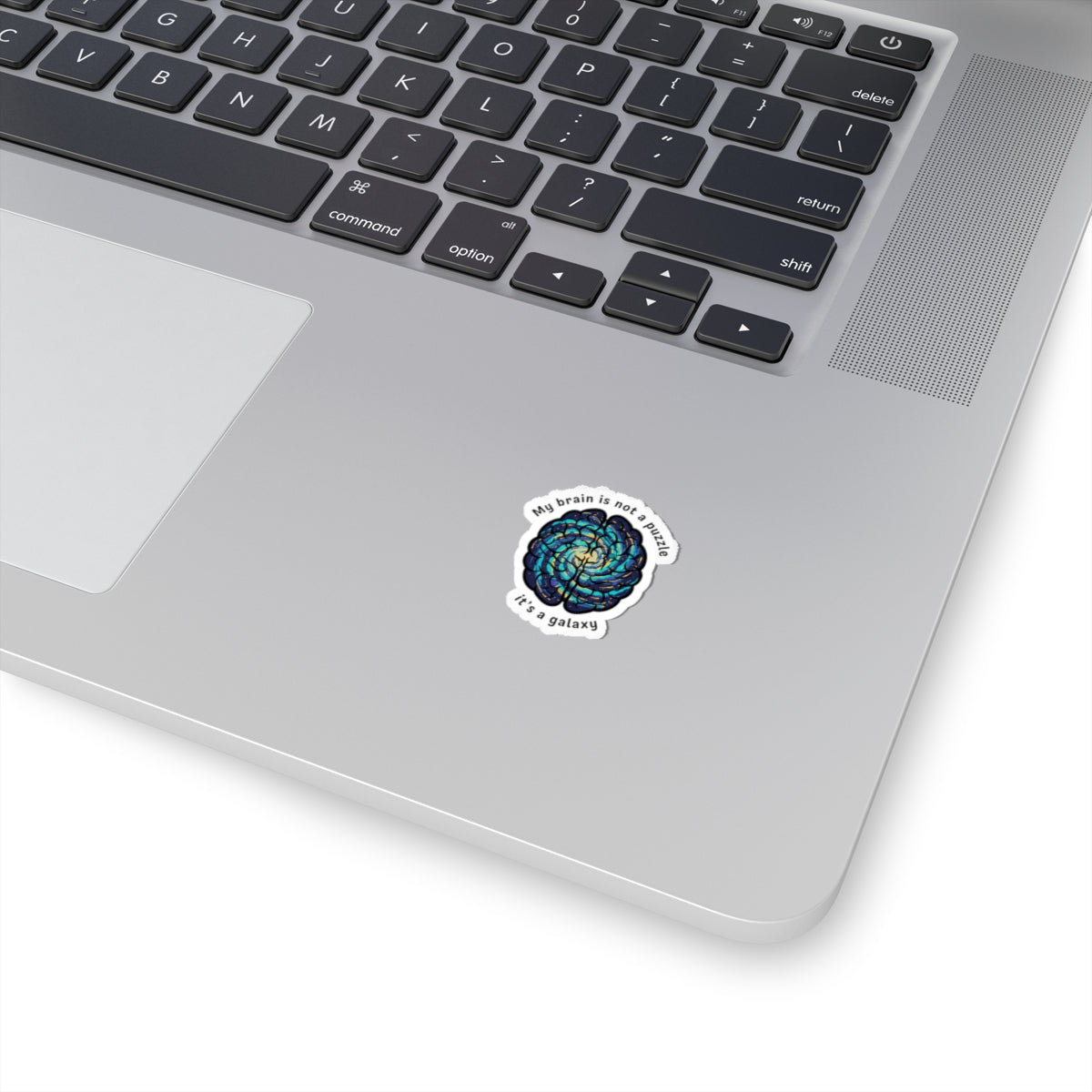 My Brain Is Not a Puzzle Galaxy Sticker | neurodiversity, autistic pride