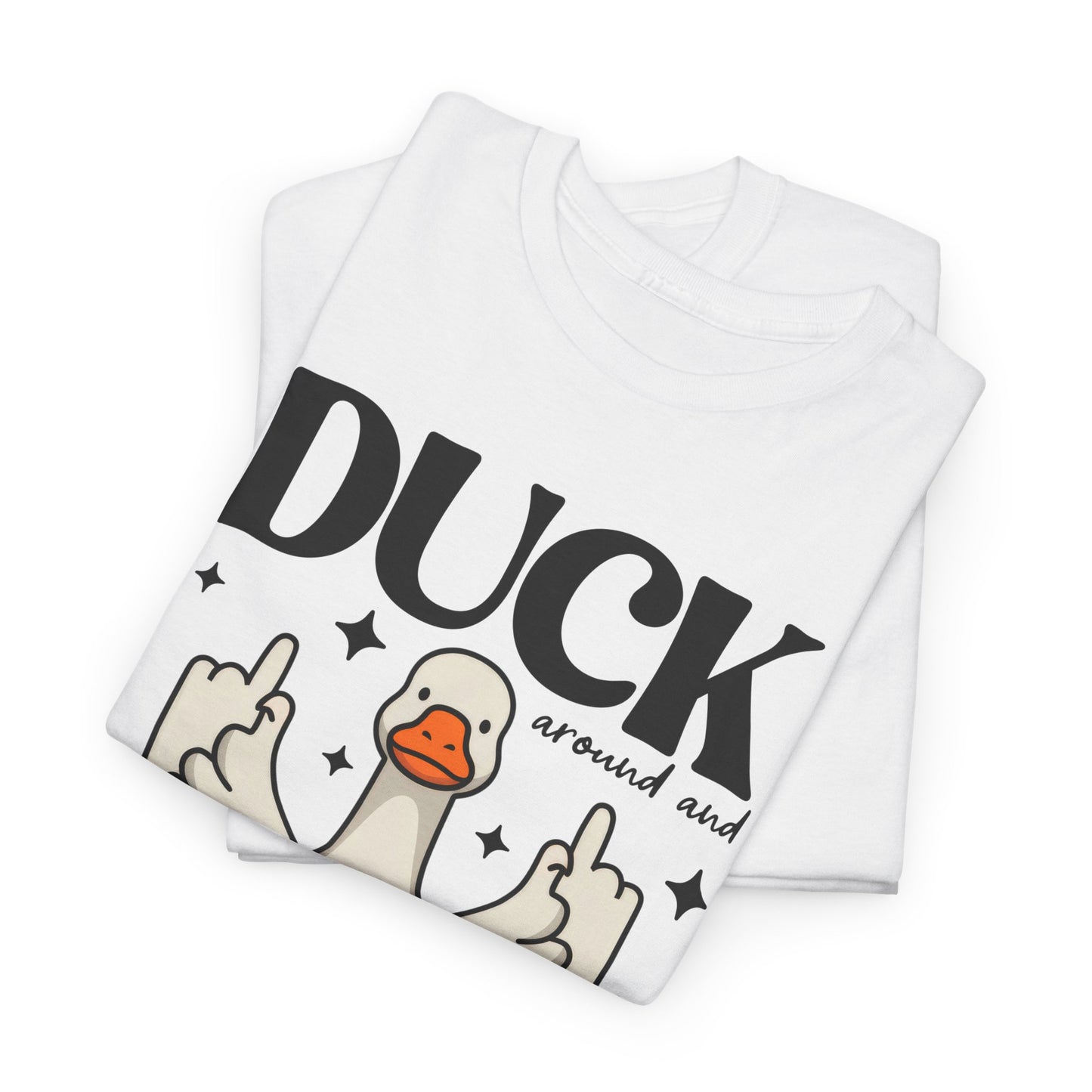 Funny Duck Graphic Tee, Quirky Cotton T-Shirt, Gift for Friends, Casual Wear, Humor Tee for Birthdays, Duck Themed Apparel