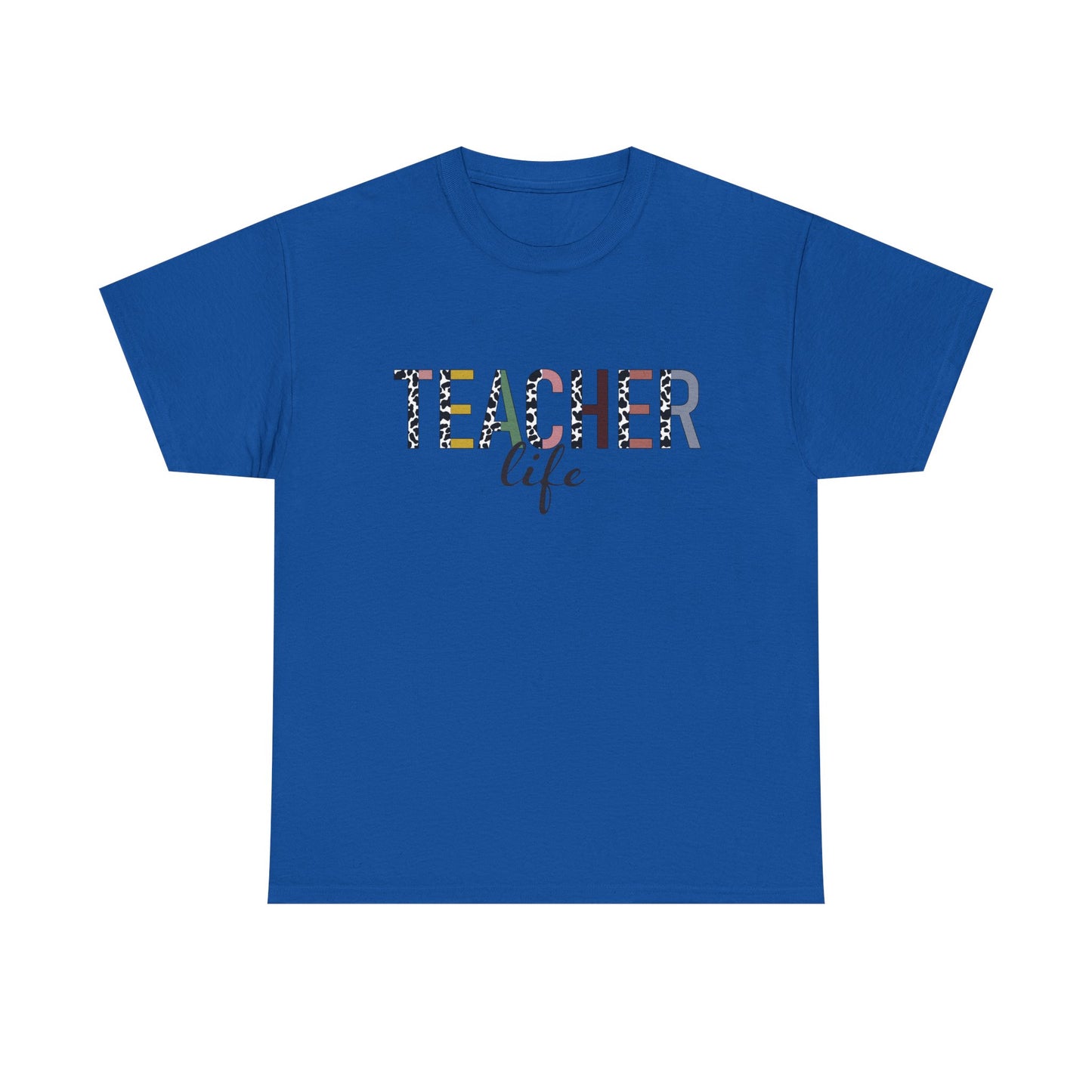 Teacher Life Unisex Heavy Cotton Tee – Perfect Gift for Educators, Back to School, Teacher Appreciation, Casual Wear, Gift