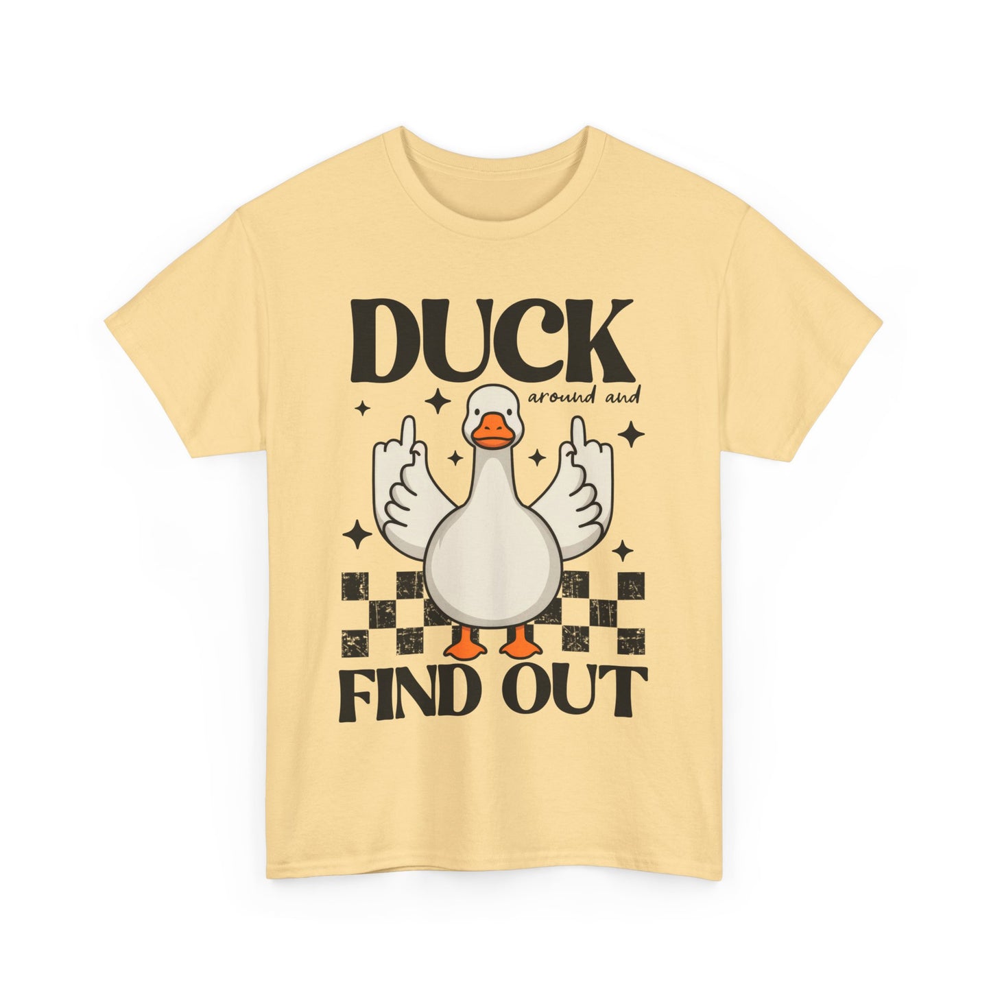 Funny Duck Graphic Tee, Quirky Cotton T-Shirt, Gift for Friends, Casual Wear, Humor Tee for Birthdays, Duck Themed Apparel