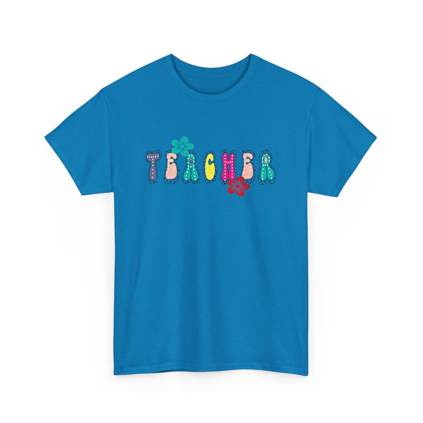 Colorful Teacher Appreciation Unisex Heavy Cotton Tee, Gifts for Teachers, Back to School, Classroom Fun, Educational Apparel, Floral [...]