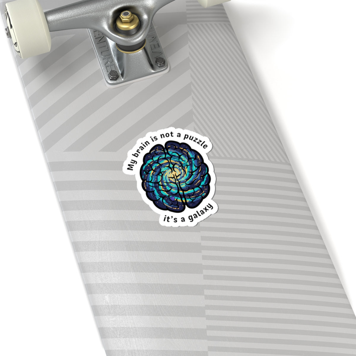 My Brain Is Not a Puzzle Galaxy Sticker | neurodiversity, autistic pride