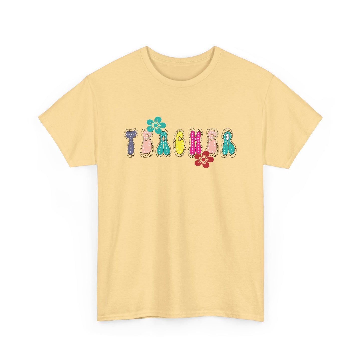 Colorful Teacher Appreciation Unisex Heavy Cotton Tee, Gifts for Teachers, Back to School, Classroom Fun, Educational Apparel, Floral [...]