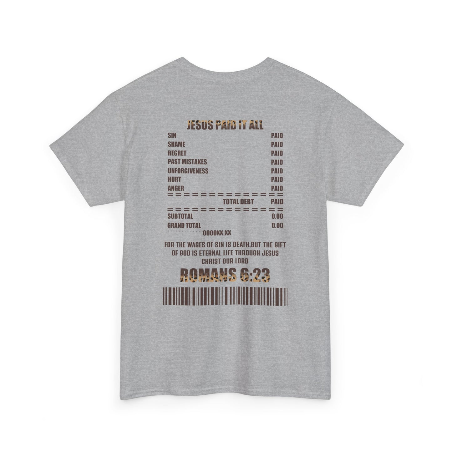 Faith-Inspired Tee: Jesus Paid It All, Christian Apparel