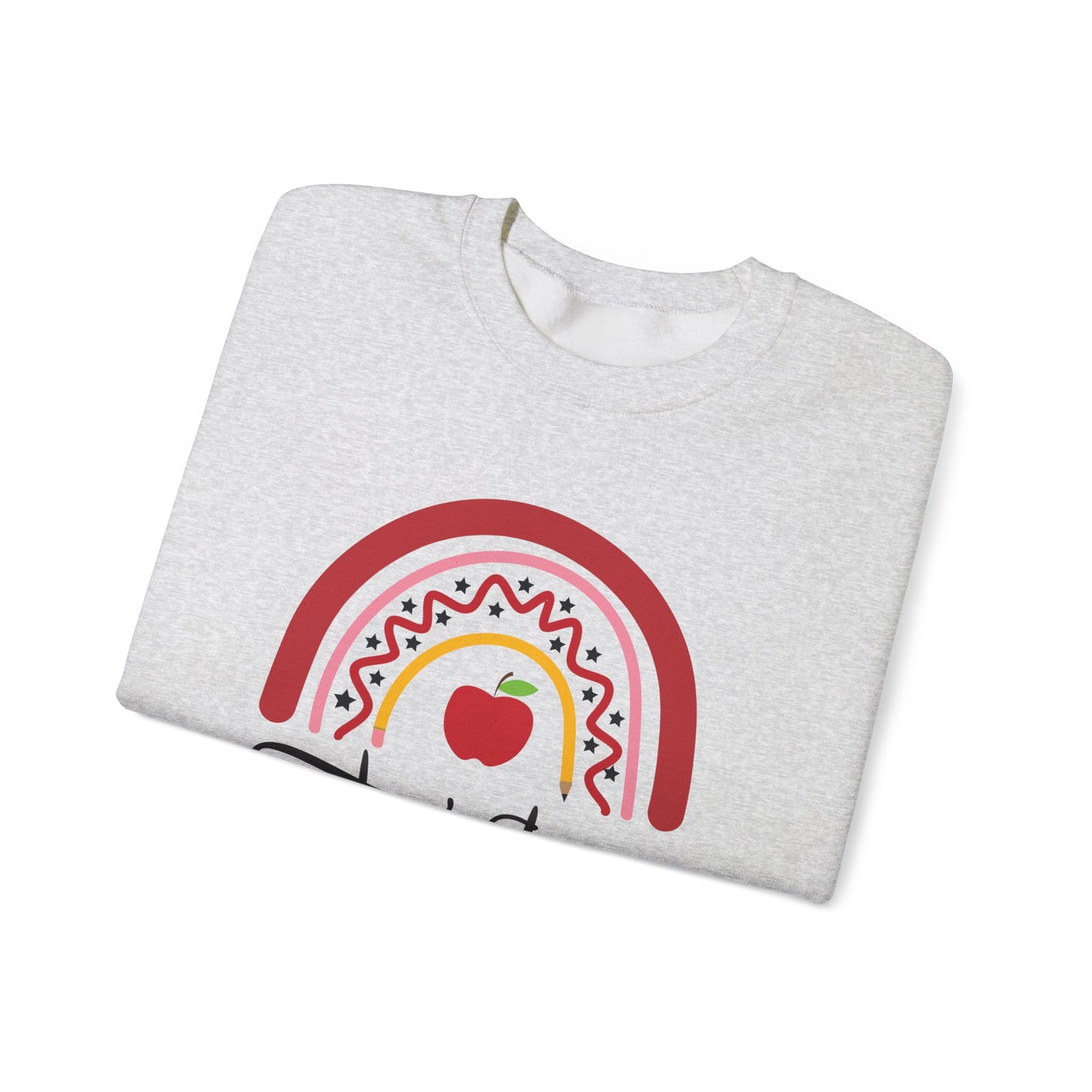 Teacher Made All Day Everyday Crewneck Sweatshirt, Comfortable Gift for Educators, Back to School, Teacher Appreciation, Cozy Gift