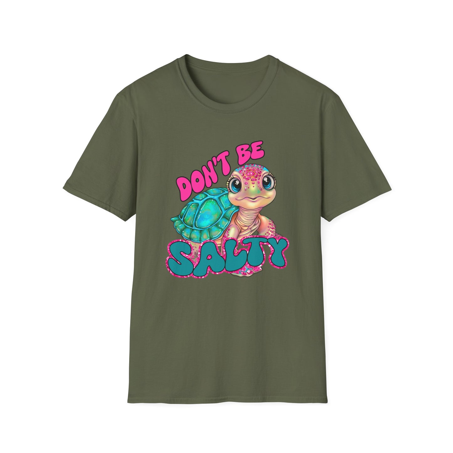 Don't Be Salty Turtle T-Shirt — Cute Sea Turtle Graphic Tee