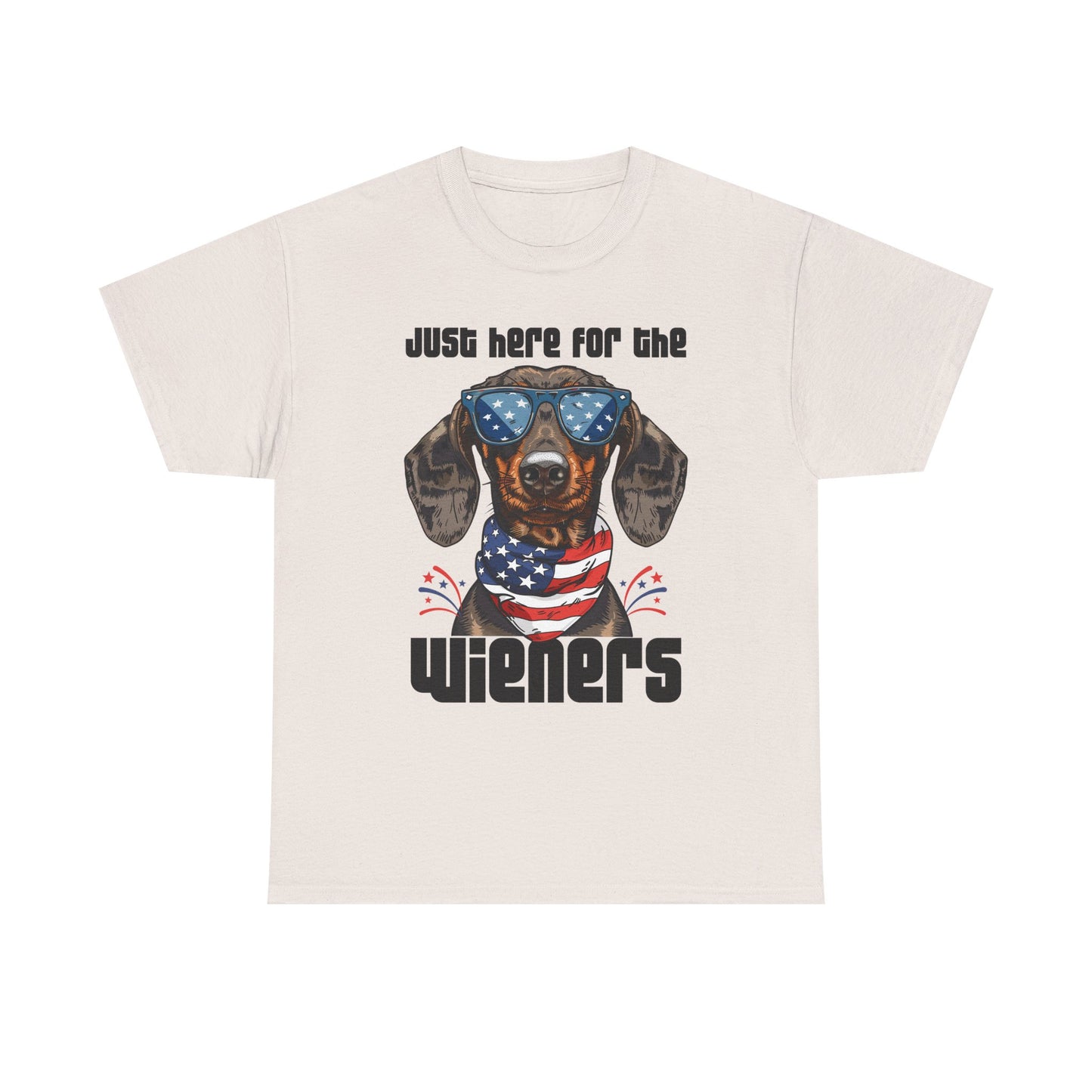 Just Here for the Wieners Fourth of July Tee