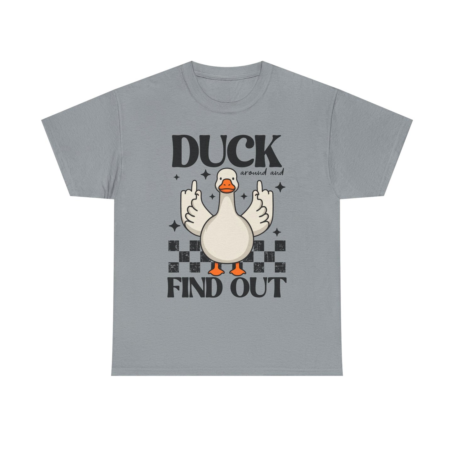 Funny Duck Graphic Tee, Quirky Cotton T-Shirt, Gift for Friends, Casual Wear, Humor Tee for Birthdays, Duck Themed Apparel