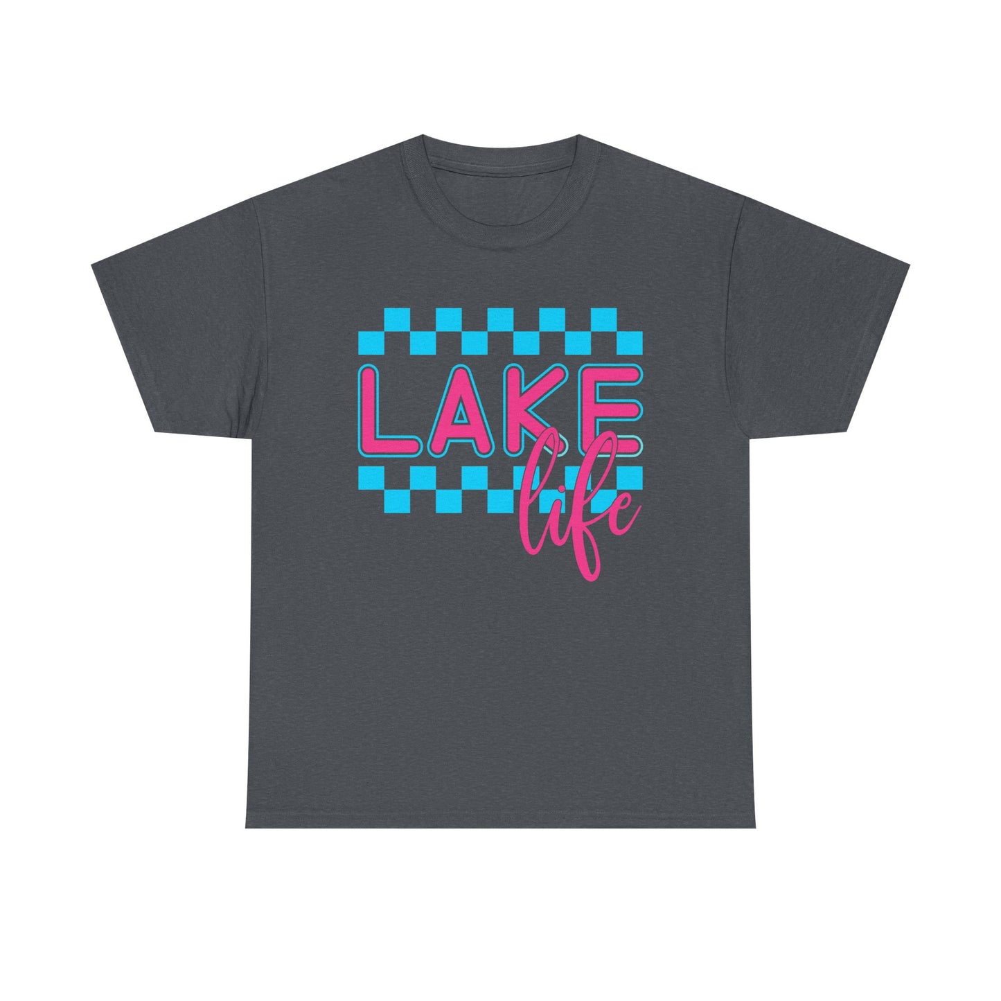 Lake Life Unisex Heavy Cotton Tee, Summer Shirt, Lake Vacation Tee, Gift for Lake Lovers, Casual Daywear, Outdoor Adventure Top