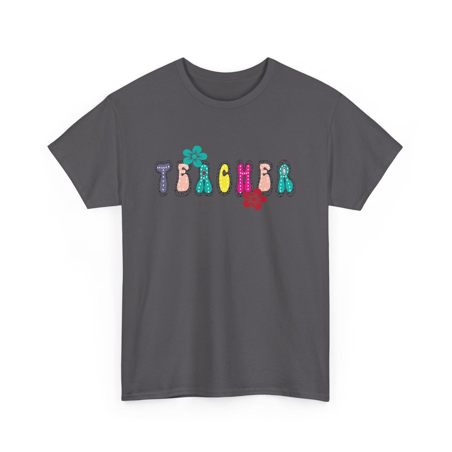 Colorful Teacher Appreciation Unisex Heavy Cotton Tee, Gifts for Teachers, Back to School, Classroom Fun, Educational Apparel, Floral [...]
