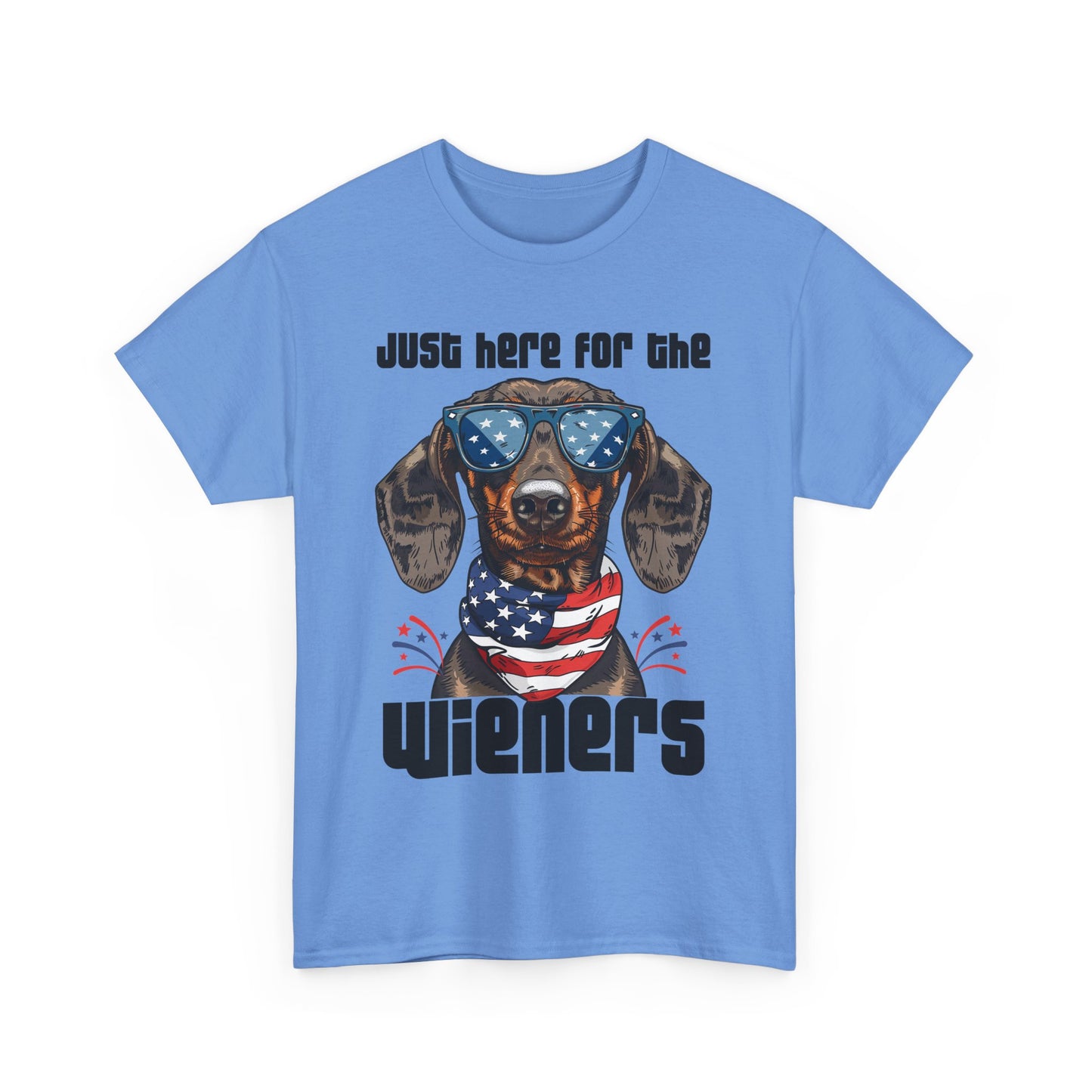 Just Here for the Wieners Fourth of July Tee