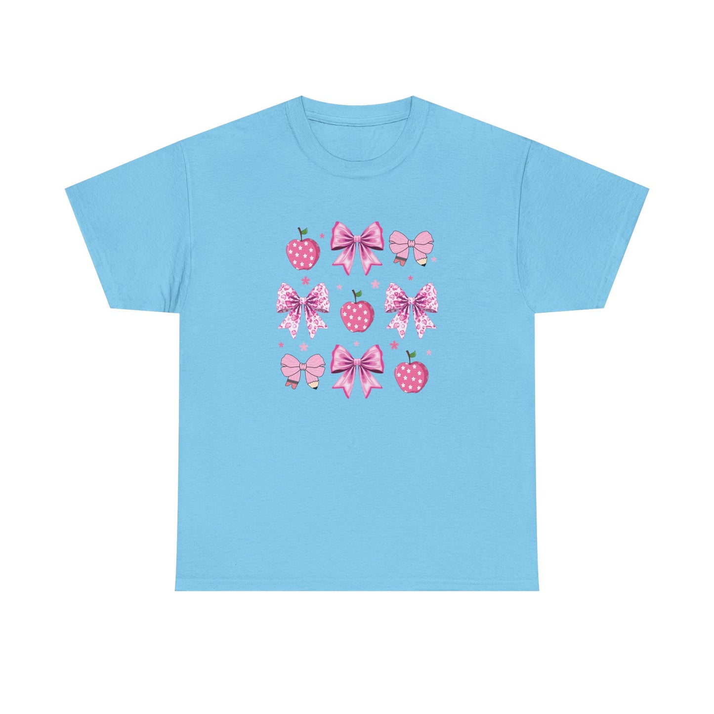 Cute Bow and Strawberry Graphic Tee, Fun Summer Outfit, Gift for Her, Casual Wear, Birthday Gift, Party Shirt