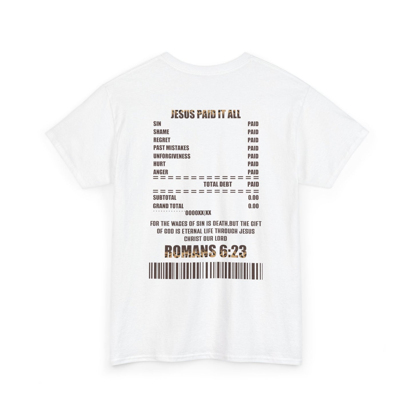 Faith-Inspired Tee: Jesus Paid It All, Christian Apparel
