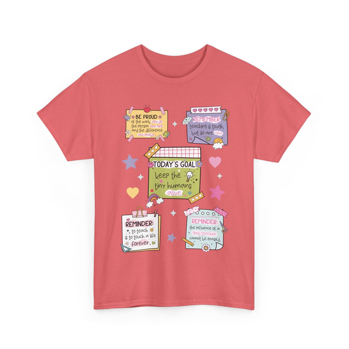 Goal-Setting Unisex Heavy Cotton Tee, Motivational T-Shirt, Inspirational Apparel, Daily Reminder Shirt, Self-Care Gift, Positive Vibes Wear
