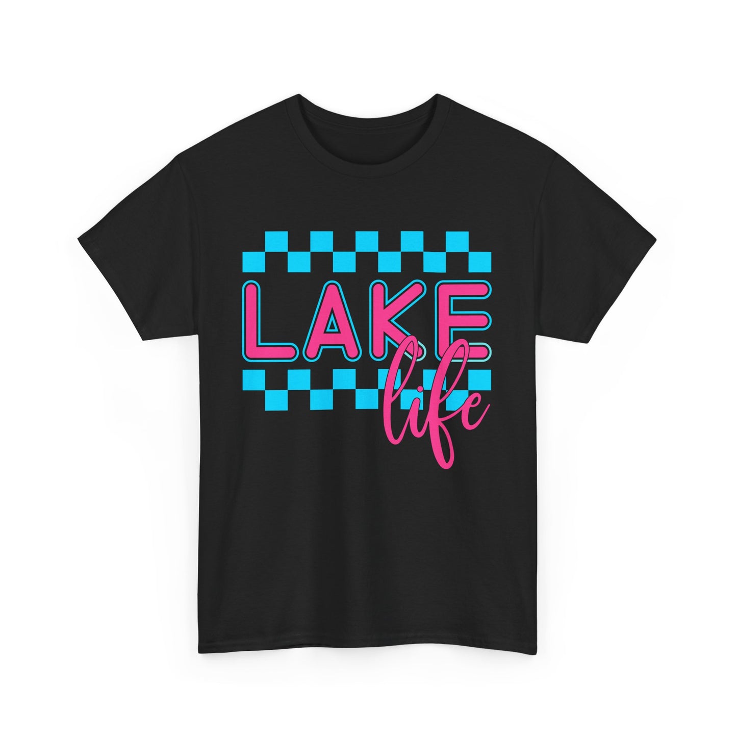 Lake Life Unisex Heavy Cotton Tee, Summer Shirt, Lake Vacation Tee, Gift for Lake Lovers, Casual Daywear, Outdoor Adventure Top