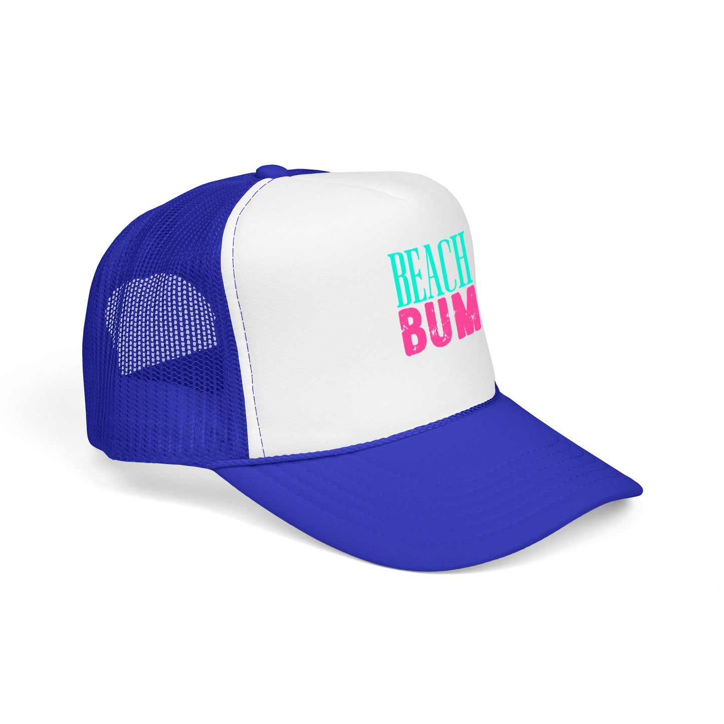 Beach Bum Trucker Hat - Retro Surf Foam Mesh Cap