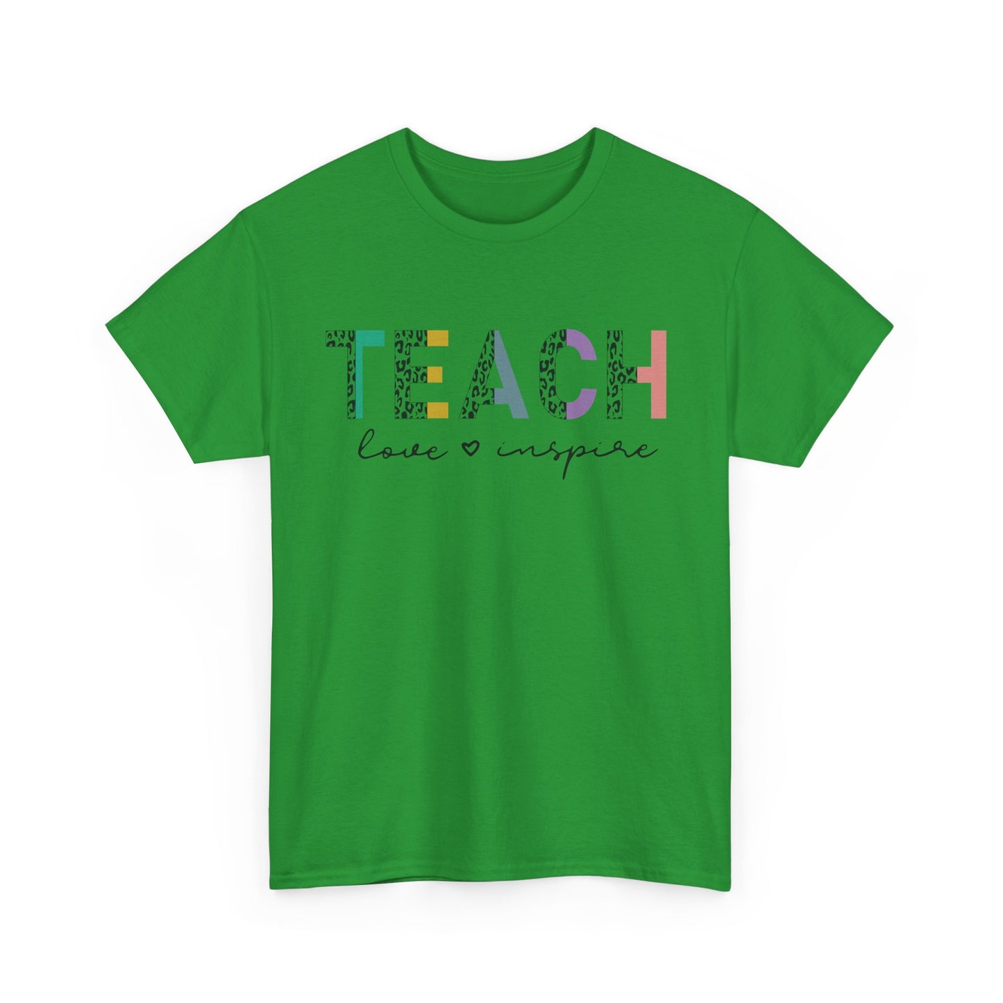 Cheeta Print Unisex Tee - Teach Love and Inspire Shirt