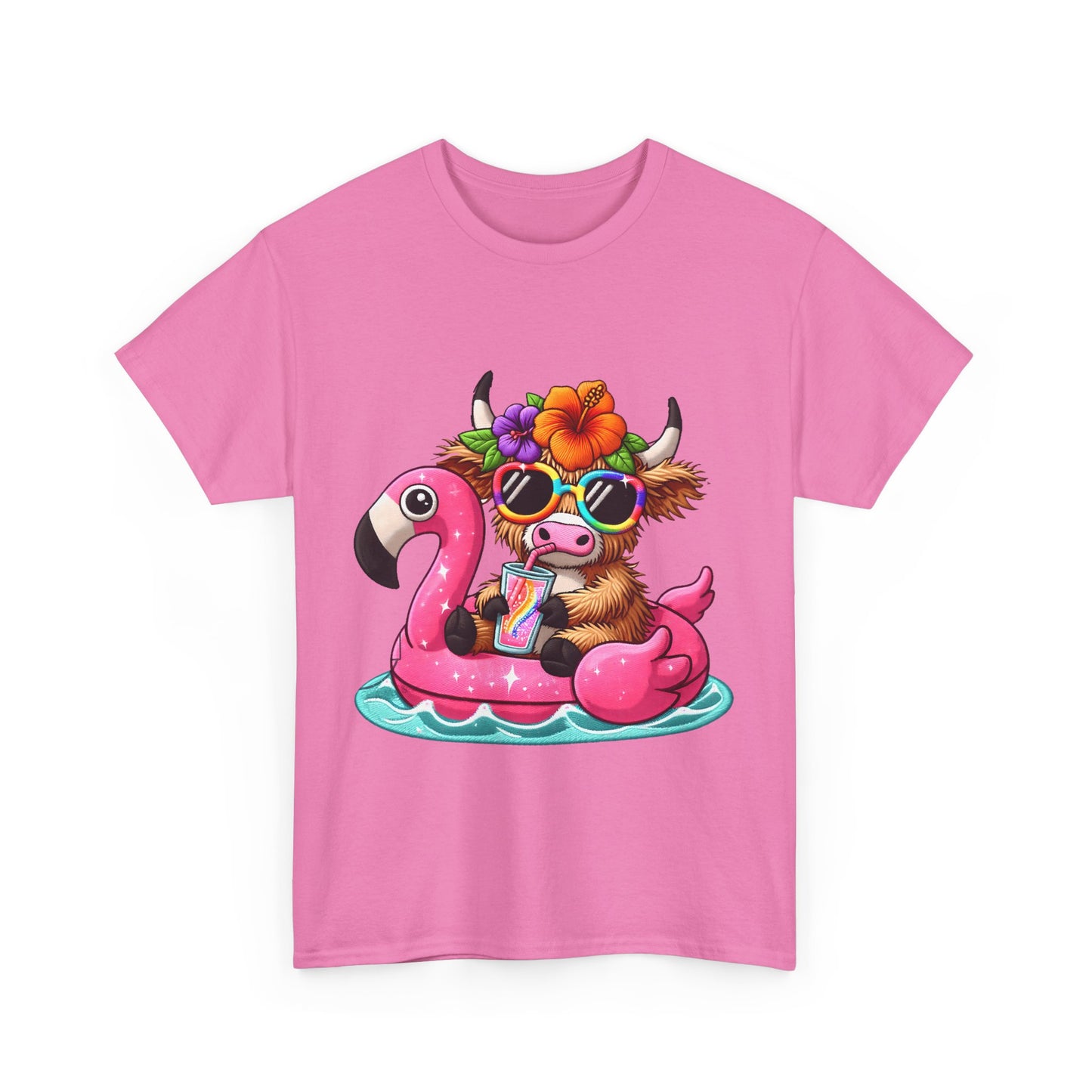 Summer Vibes Cow Tee