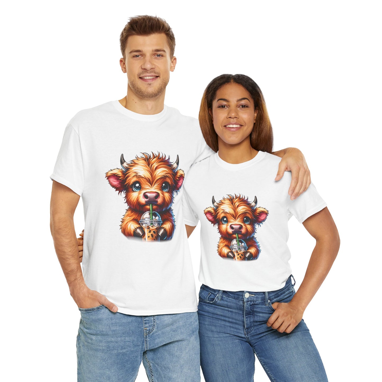 Cute Cow Coffee Tee