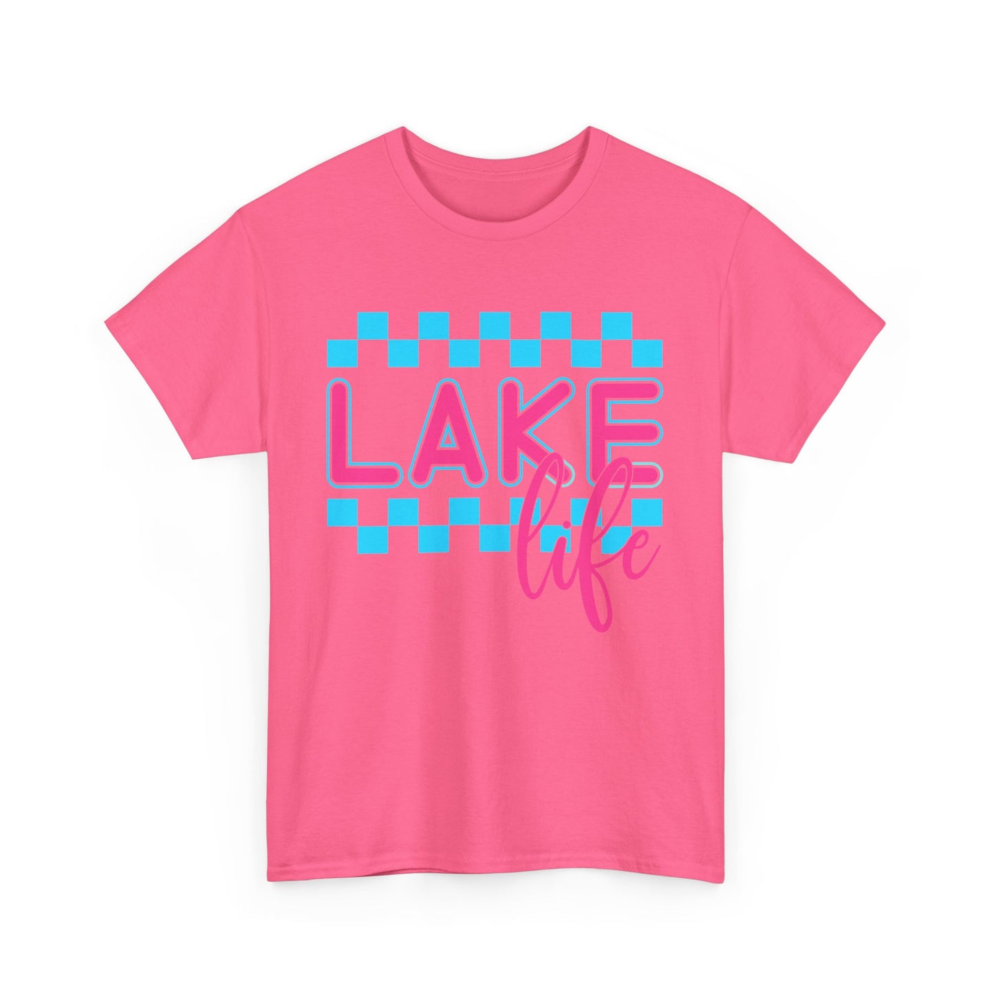 Lake Life Unisex Heavy Cotton Tee, Summer Shirt, Lake Vacation Tee, Gift for Lake Lovers, Casual Daywear, Outdoor Adventure Top