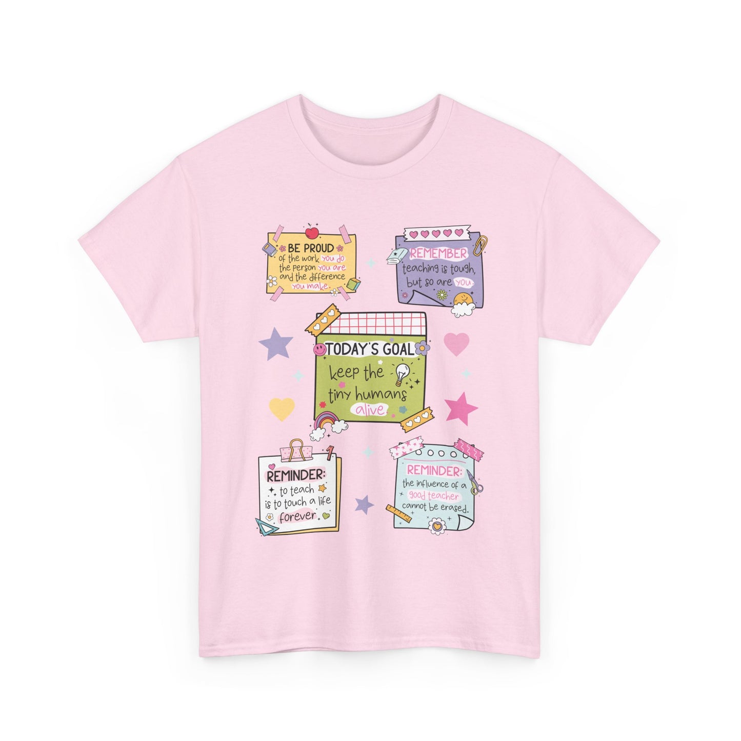 Goal-Setting Unisex Heavy Cotton Tee, Motivational T-Shirt, Inspirational Apparel, Daily Reminder Shirt, Self-Care Gift, Positive Vibes Wear