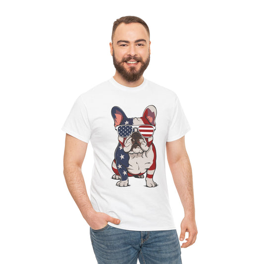 Patriotic French Bulldog Tee