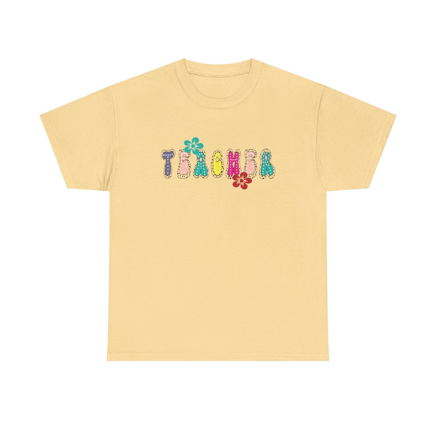 Colorful Teacher Appreciation Unisex Heavy Cotton Tee, Gifts for Teachers, Back to School, Classroom Fun, Educational Apparel, Floral [...]