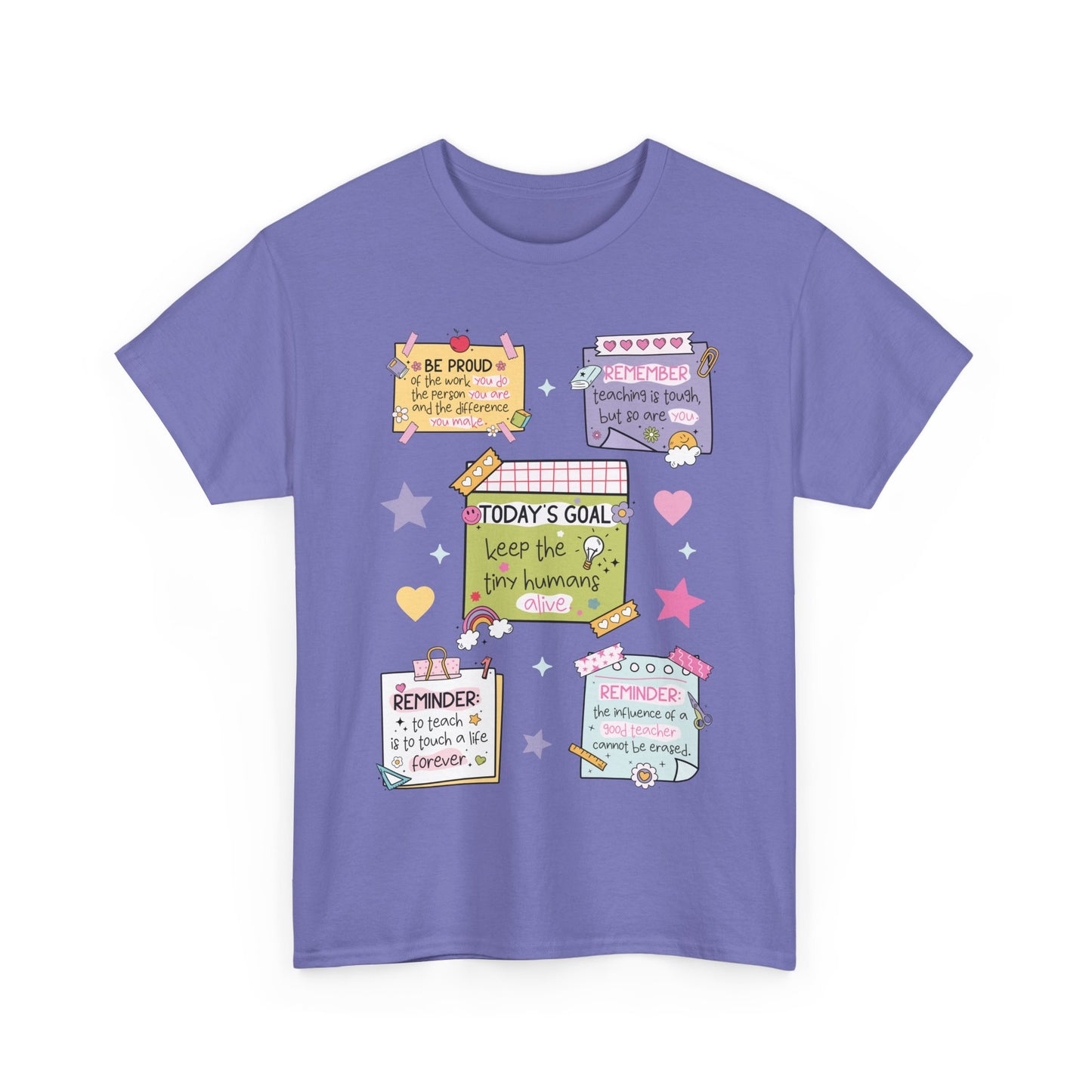 Goal-Setting Unisex Heavy Cotton Tee, Motivational T-Shirt, Inspirational Apparel, Daily Reminder Shirt, Self-Care Gift, Positive Vibes Wear