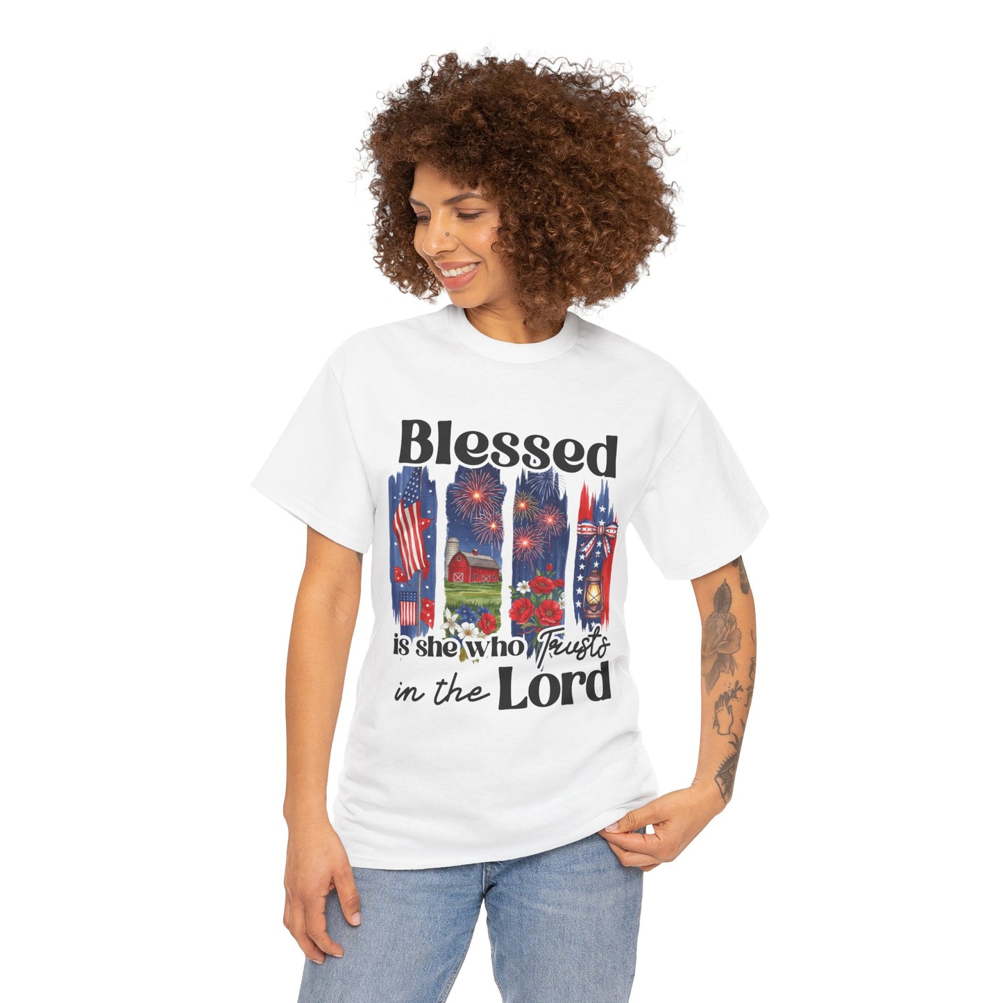 Blessed Faith Fourth of July Tee