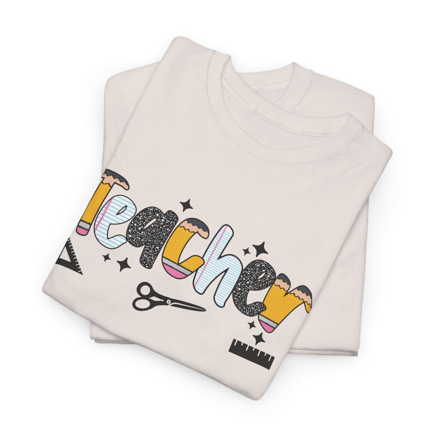 Teacher Appreciation Unisex Heavy Cotton Tee, Teacher Gift, Back to School Shirt, Classroom Outfit, Education T-Shirt