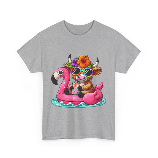 Summer Vibes Cow Tee