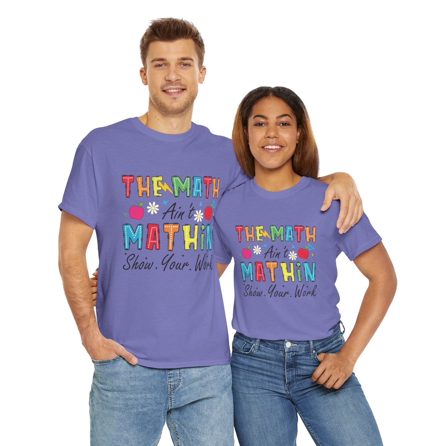 Math Inspired Unisex Heavy Cotton Tee, Fun Teacher Shirt, Math Lover Gift, Classroom Humor, Back to School T-Shirt