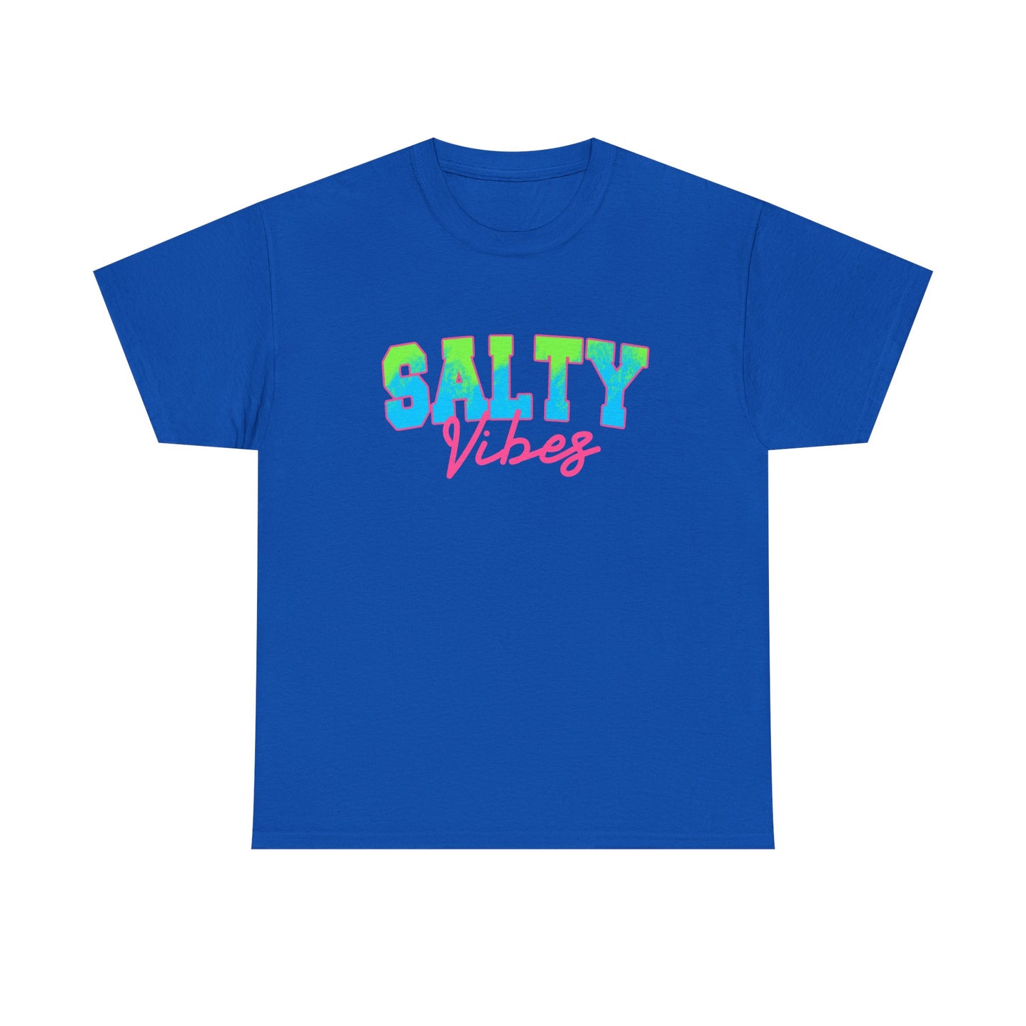 Salty Vibes Unisex Heavy Cotton Tee | Casual Summer Shirt, Beachwear, Gift for Friends, Ocean Lover, Graphic Tee