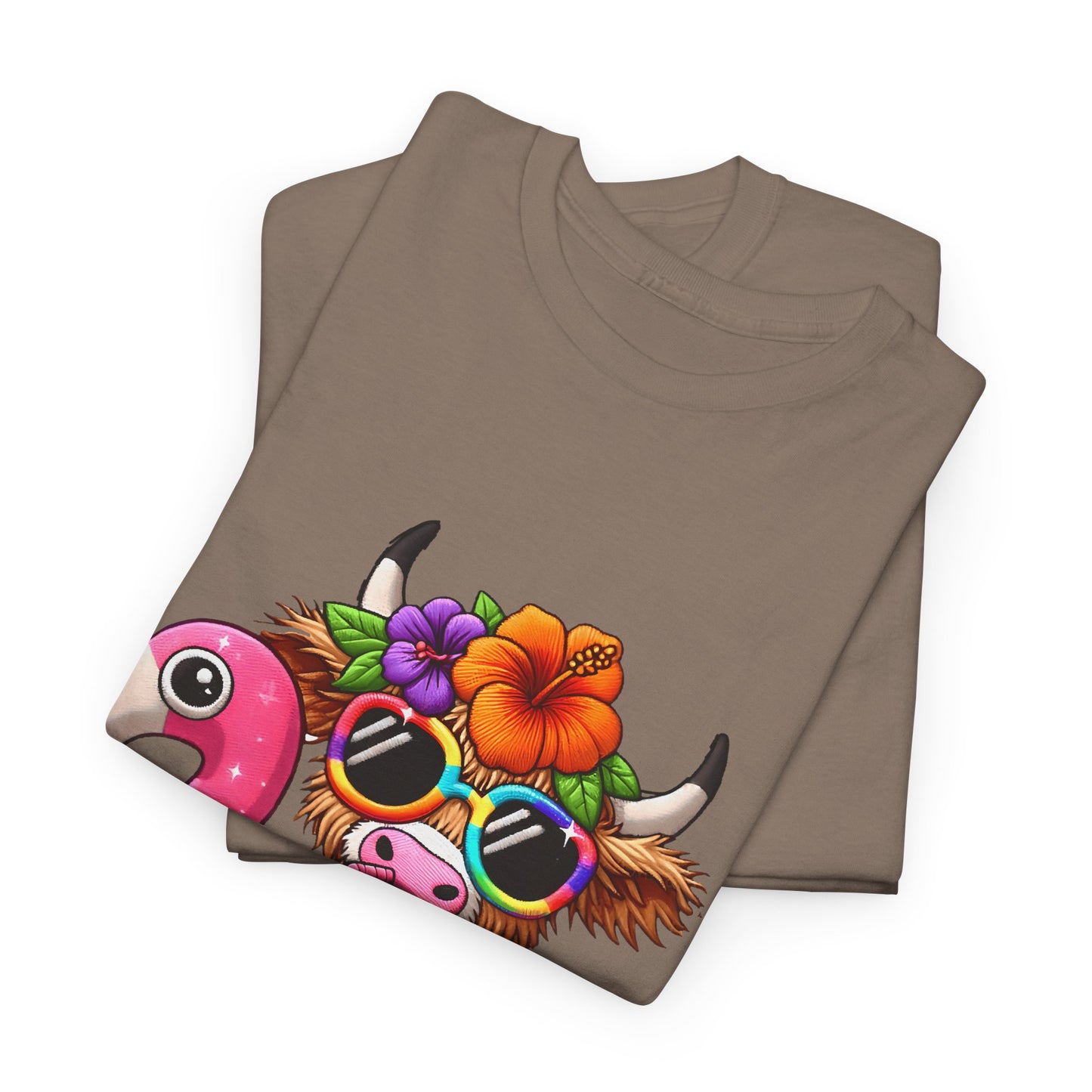 Summer Vibes Cow Tee